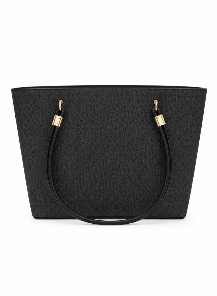 Michael Kors Signature Logo Large Tote Bag – Black - Image 2