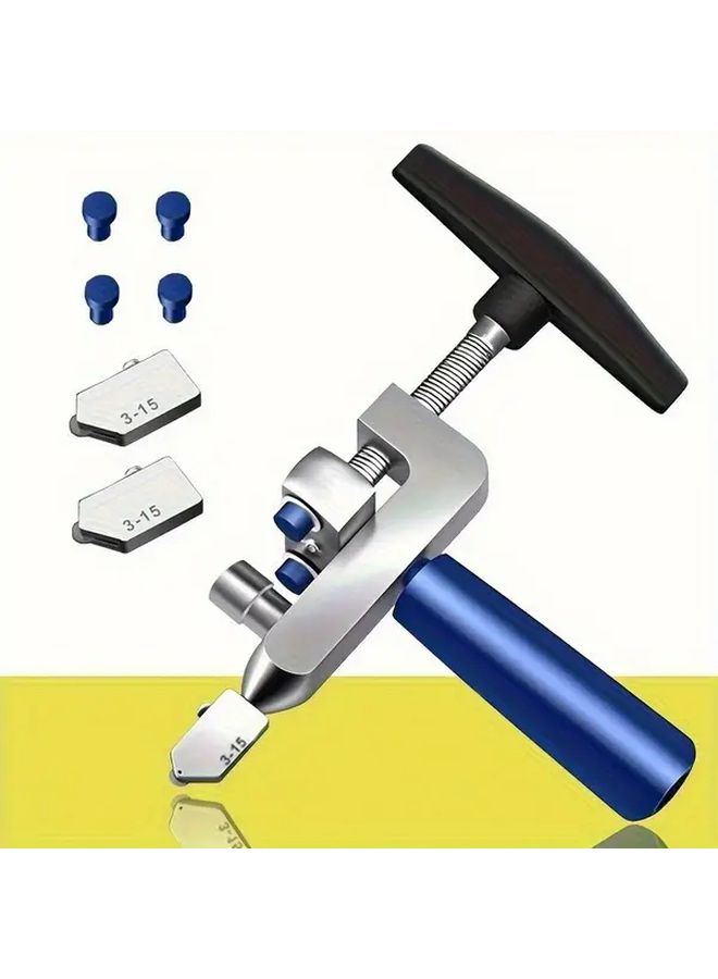 Silver 2In1 Ceramic Tile Cutter And Glass Tile Divider With Ergonomic Grip - Image 3