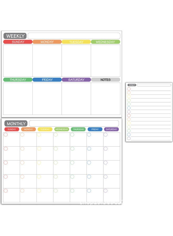 NIBEMINENT Magnetic Dry Erase Calendar Whiteboard Multicolour - Image 3