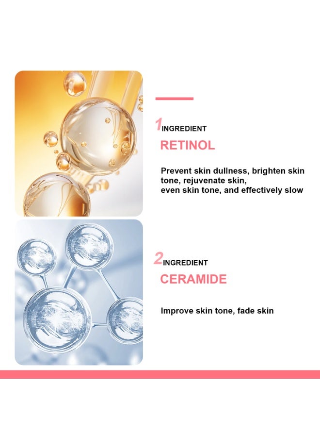 LANEMAY Retinol Eye Cream - Reduces Fine Lines, Dark Circles, Eye Bags & Puffiness, Enhances Skin Brightening and Moisturizer - Suitable For All Skin Types - Image 3