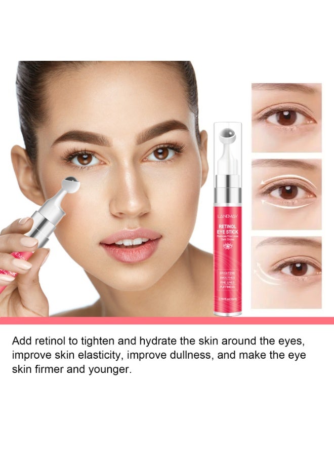 LANEMAY Retinol Eye Cream - Reduces Fine Lines, Dark Circles, Eye Bags & Puffiness, Enhances Skin Brightening and Moisturizer - Suitable For All Skin Types - Image 4