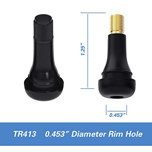 CKAuto TR413 Rubber Snap-in Tire Valve Stem (100pcs/bag) - Image 5