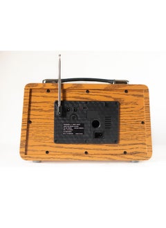 Generic Retro Portable Radio With AM FM And Shortwave Battery Powered Features Bluetooth Speaker AUX TF Card And USB MP3 Player Ideal For Home Kitchen Or Outdoor Use  - Image 3