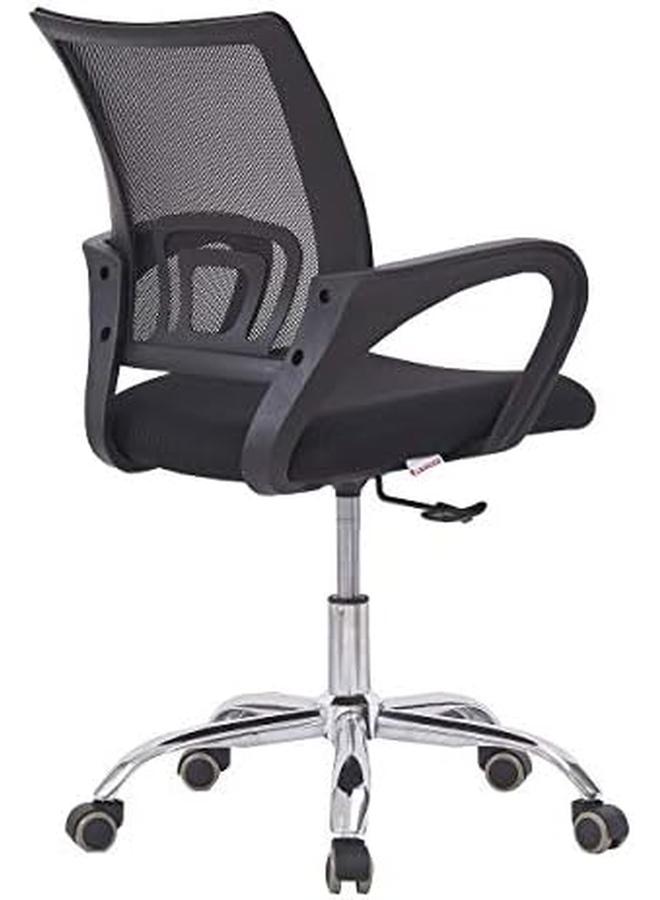 Mahmayi Sleekline Ergonomic Low Back Mesh Chair Office Computer Castor Wheel Office Chair With Lumbar Support Adjustable Height Black Mesh_Chair_001 - Image 3