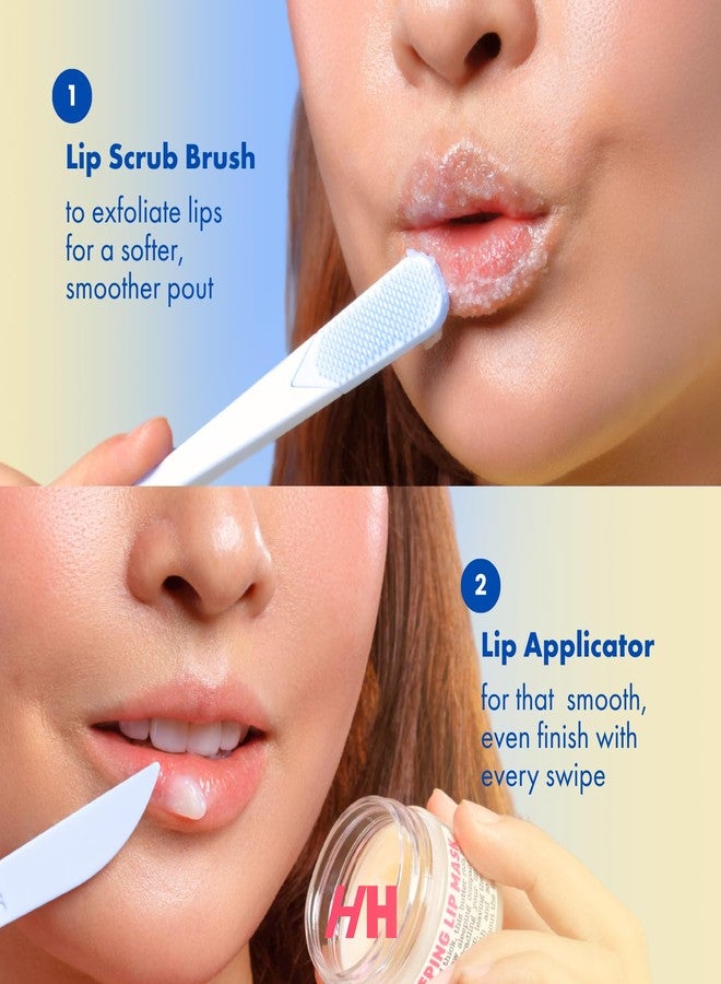 Handmade Heroes Lip Brush, Reusable Lip Exfoliator - Gentle Exfoliant, Use with Sugar Lip Scrub, Polish and Lip Exfoliator Scrubber for Chapped, Dry and Dark Lips 2pc Yellow - Image 3