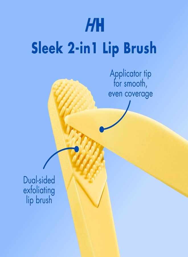Handmade Heroes Lip Brush, Reusable Lip Exfoliator - Gentle Exfoliant, Use with Sugar Lip Scrub, Polish and Lip Exfoliator Scrubber for Chapped, Dry and Dark Lips 2pc Yellow - Image 2