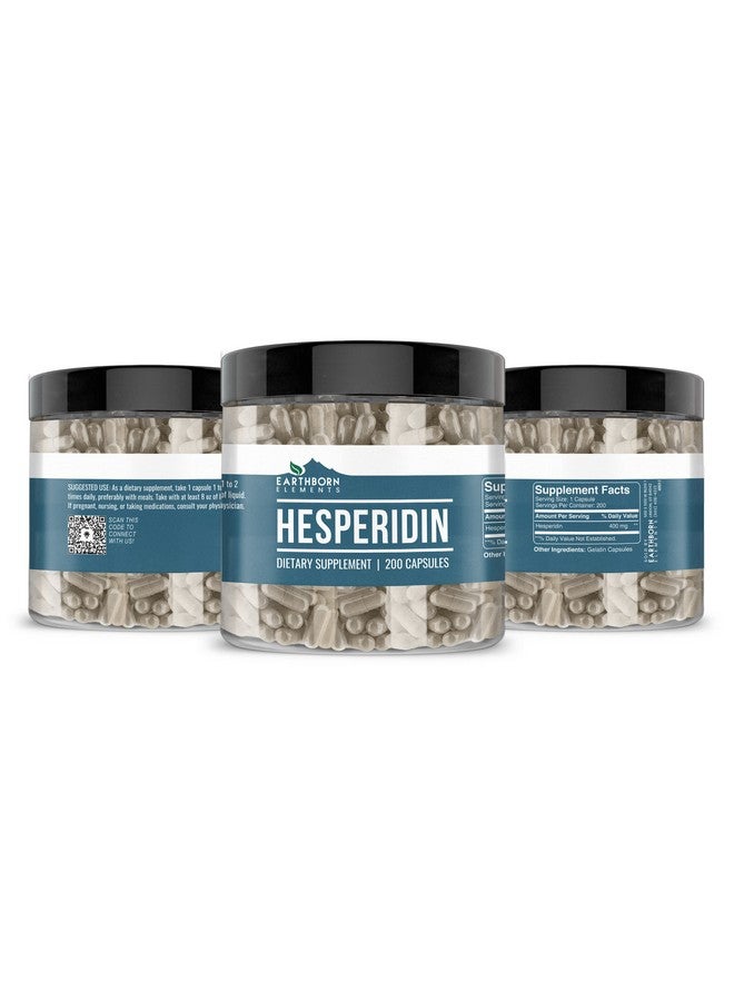 earthborn elements كبسولات هيسبيريدين من إيرث بورن إليمنتس 200 كبسولة، نقية وغير مخففة، بدون إضافات - Image 4