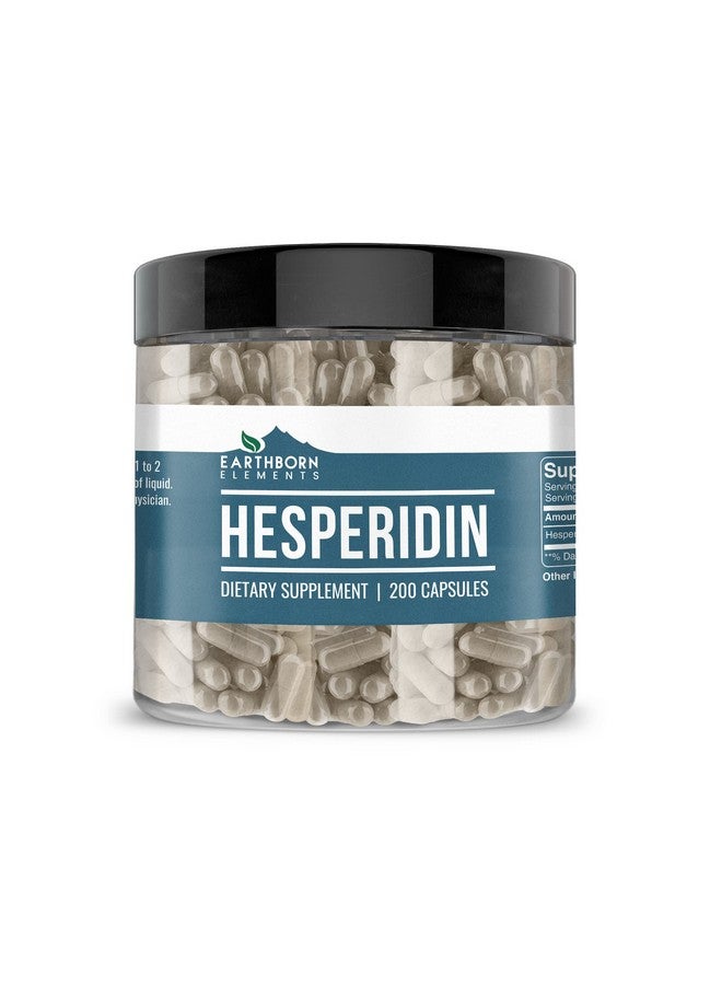 earthborn elements كبسولات هيسبيريدين من إيرث بورن إليمنتس 200 كبسولة، نقية وغير مخففة، بدون إضافات - Image 1