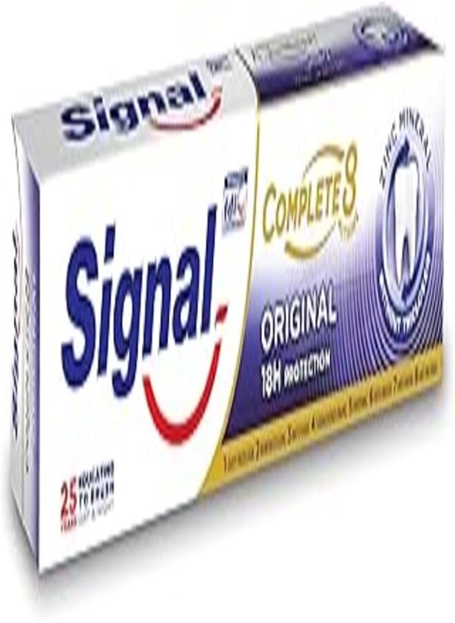 Signal Signal Complete 8 Original with Zinc Mineral without Triclosan for 18H Protection Toothpaste 75ml 