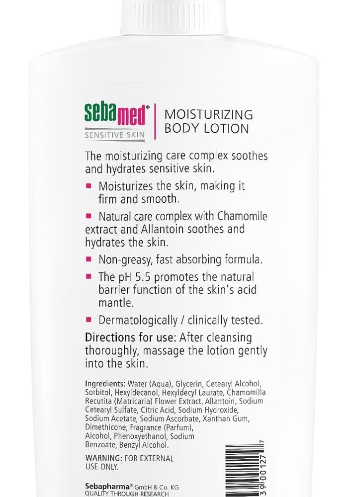 Sebamed Moisturizing Body Lotion for Sensitive Skin with Pump - pH 5.5, 400ml - Image 2
