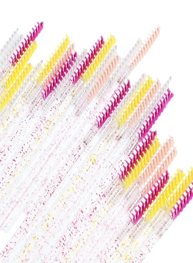SenRocc 200pcs Skinny Mascara Wands Mini Spoolie Brushes Disposable Crystal Eyelash Brushes Thin Mascara Wands Micro Brush Lash Extension Supplies Lashes Extension Tools(Skinny-(Warm)-200) - Image 5