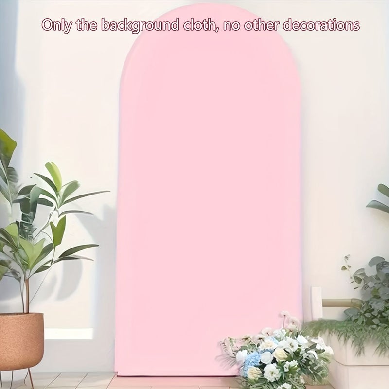 Pink White Wedding Photo Background Stretchable Fabric Decoration Set for Party Birthday Easy - Image 4