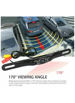GUDOO HD Backup Camera, License Plate Backup Camera, Waterproof 170° View Rear View Reverse Camera, Night Vision Back up Camera Systems for Cars, Trucks, Pickup, SUVs, Trailer  - Image 3