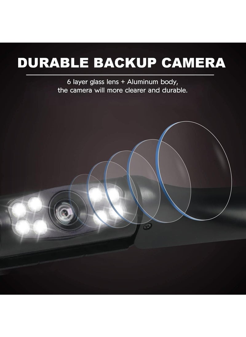 GUDOO - HD Backup Camera, License Plate Backup Camera, Waterproof 170° View Rear View Reverse Camera, Night Vision Back up Camera Systems for Cars, Trucks, Pickup, SUVs, Trailer - Image 1