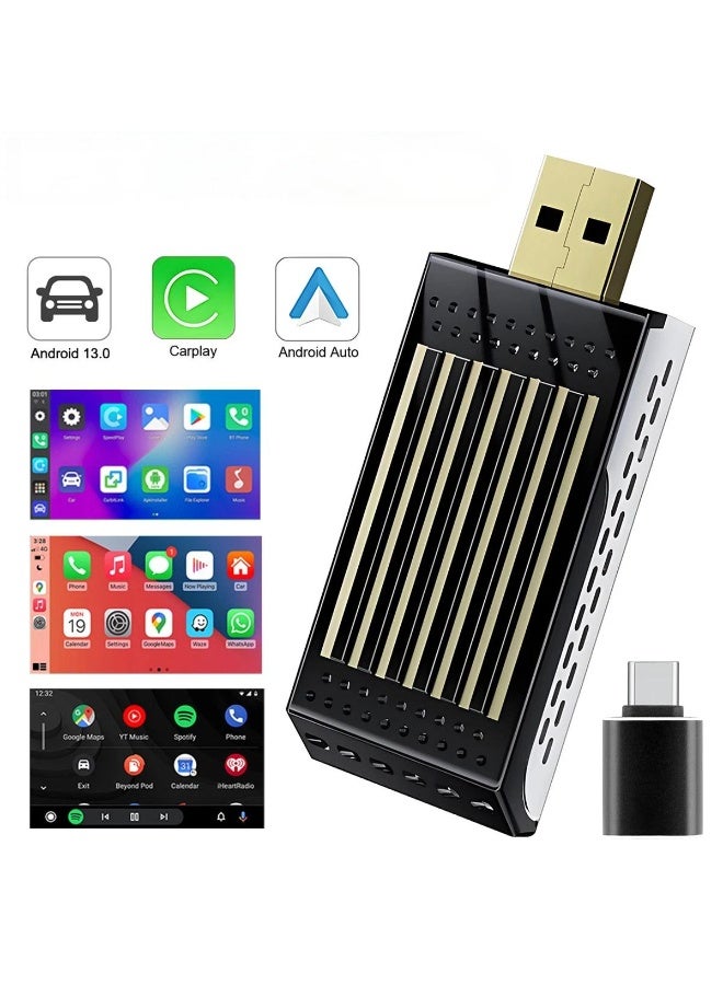  فيكتوال مهايئ صندوق AI لاسلكي CarPlay مع Android Auto يدعم نتفليكس ويوتيوب ومحول واي فاي - Image 1