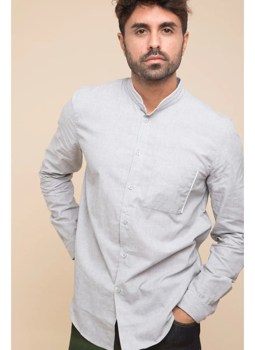  اليوم Mao Shirt Grey