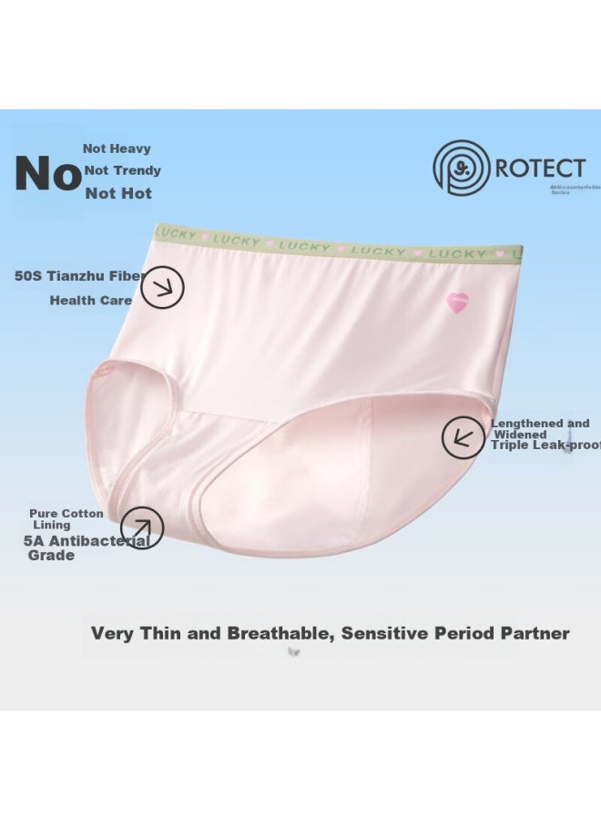 Long time companion Jiusuibian Children's Underwear Girls Menstrual Leakproof Triangle Panties Comfortable 5a Antibacterial Crotch Physiological Pants 405134z  - Image 2