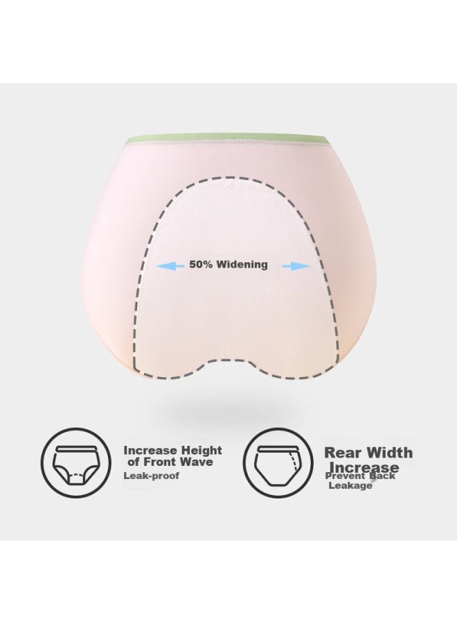 Long time companion Jiusuibian Children's Underwear Girls Menstrual Leakproof Triangle Panties Comfortable 5a Antibacterial Crotch Physiological Pants 405134z  - Image 5