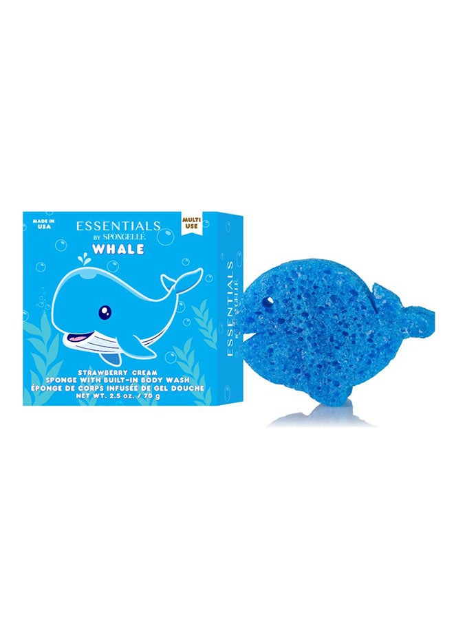 spongelle Strawberry Cream Whale Body Wash Infused Buffer 70g (Multi Use) - Image 2
