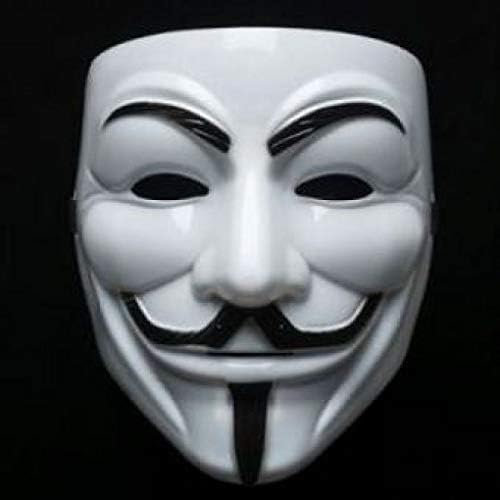 FAVELA V for Vendetta Comic Face Mask Anonymous Guy Fawkes (White) Pack of 5 Party Face mask For Mens ,Womens - Image 4
