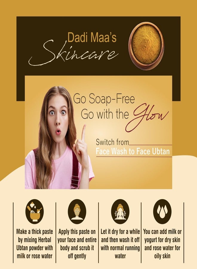 IYUSH Herbal Ayurveda Ubtan Powder - 400gm | Ubtan Face Pack | Powder Face Wash | Turmeric Healing Face Ubtan | Herbal Bath Powder | Sunnipindi Powder | Bridal Ubtan Face Wash Powder | - Image 4