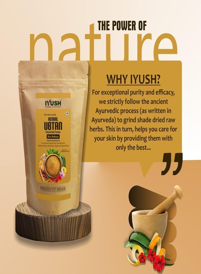 IYUSH Herbal Ayurveda Ubtan Powder - 400gm | Ubtan Face Pack | Powder Face Wash | Turmeric Healing Face Ubtan | Herbal Bath Powder | Sunnipindi Powder | Bridal Ubtan Face Wash Powder | - Image 5
