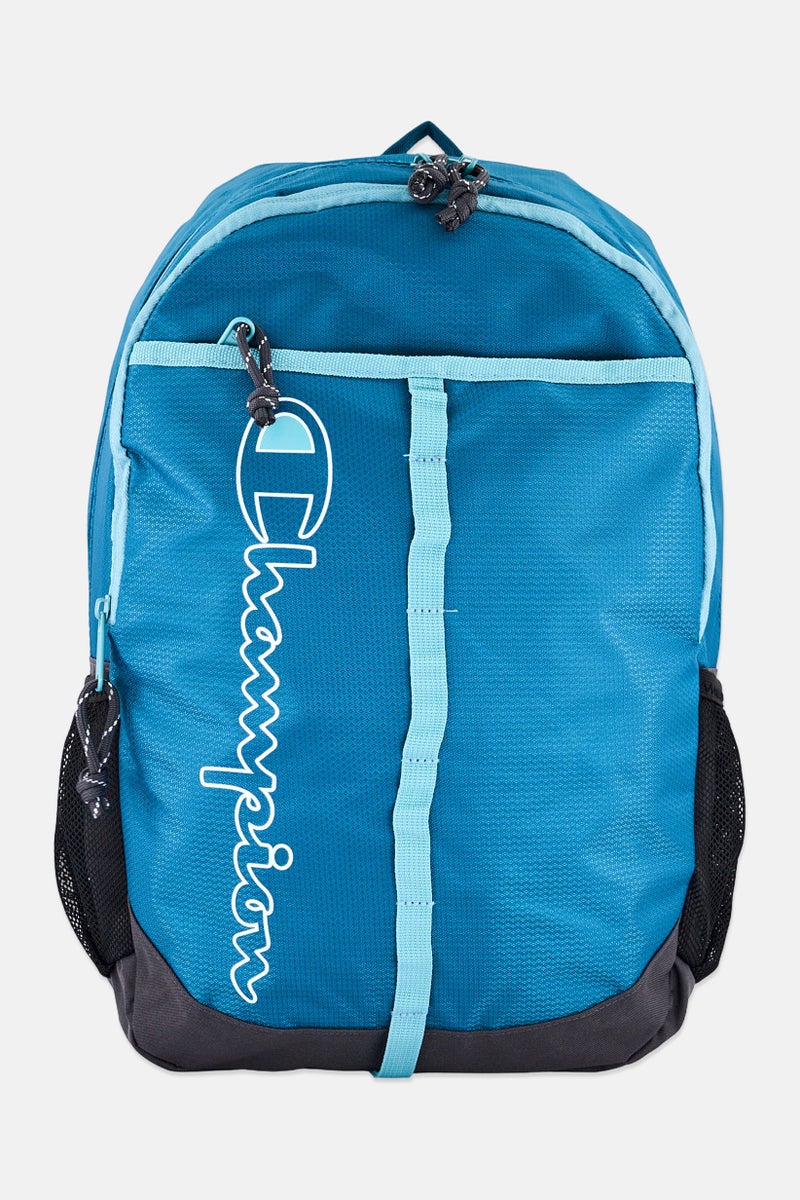 Champion Men Brand Logo Backpack, Teal Blue - Image 1