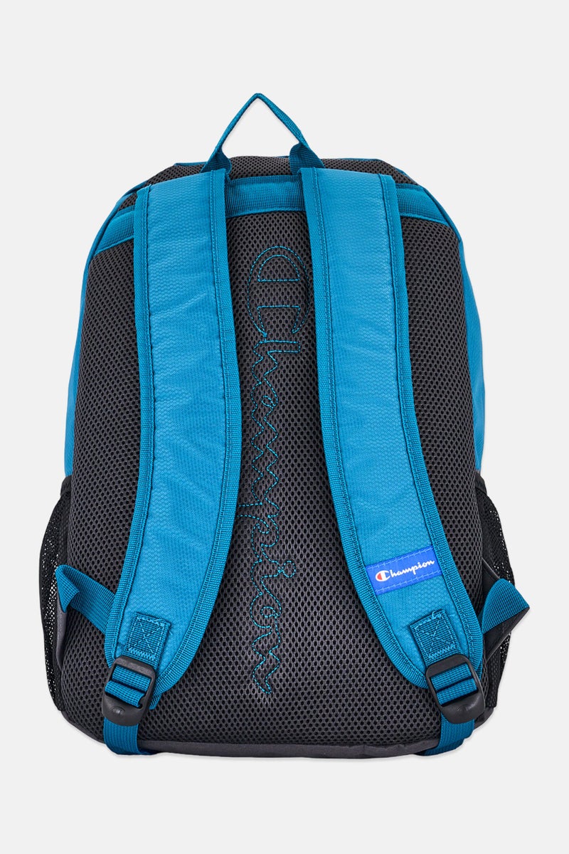 Champion Men Brand Logo Backpack, Teal Blue - Image 2