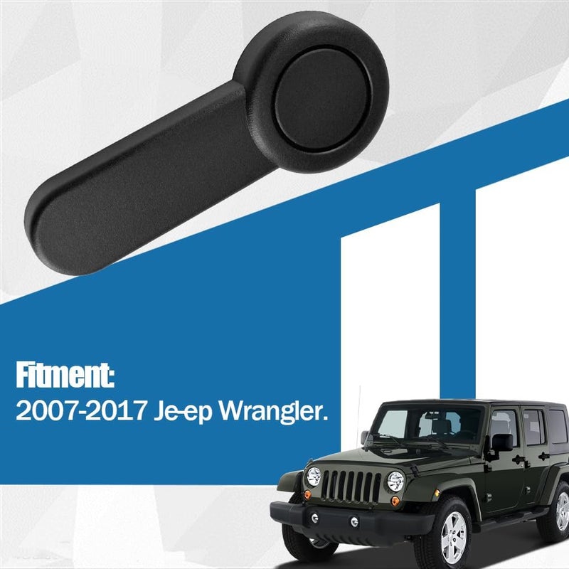 Automkt مقبض تعديل مقعد السائق الجانبي الأسود من Automkt لسيارة جيب رانجلر - Image 2