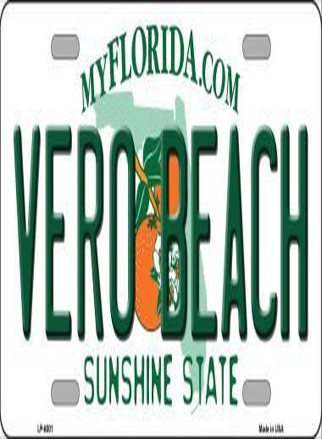 Smart Blonde Vero Beach Florida Novelty Metal License Plate LP-6001 - Image 2