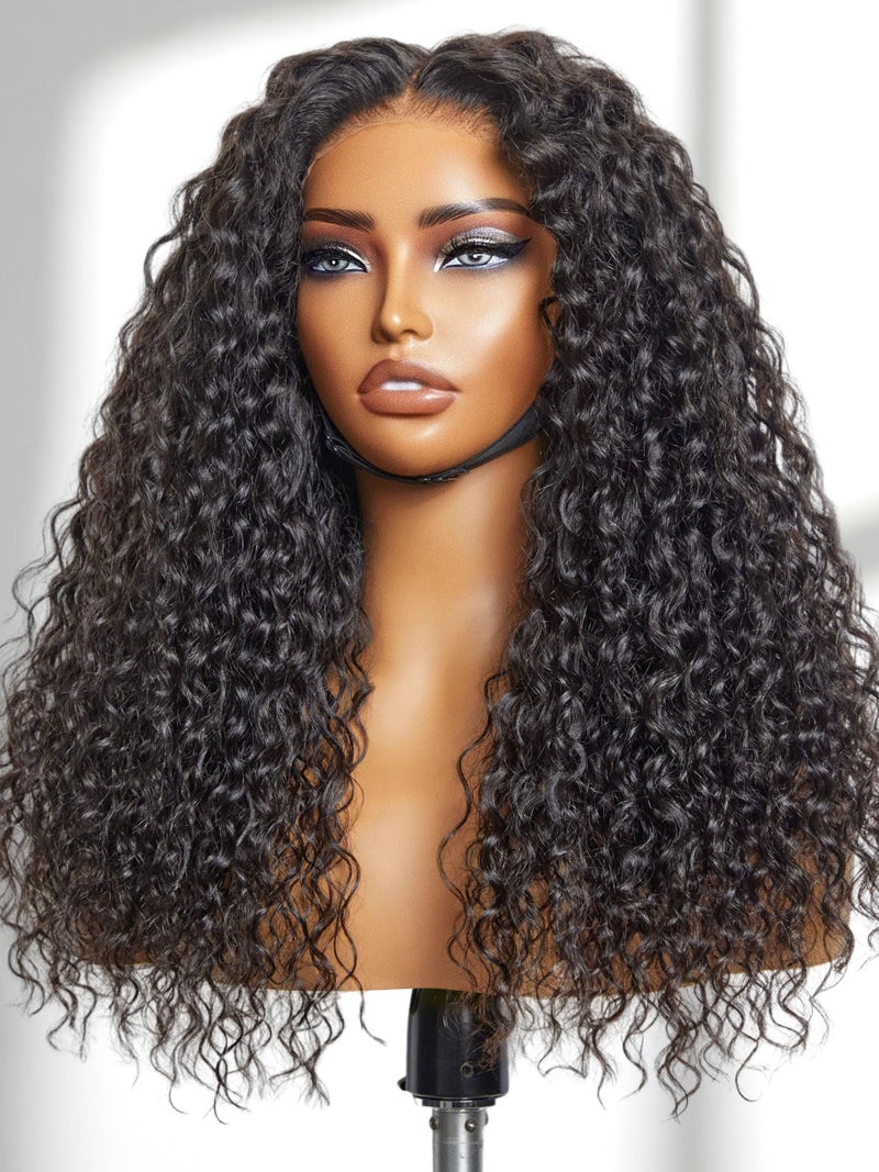 LUVME HAIR AllDay Comfort Water Wave 5X5 Deep Wave Lace Front Wigs Human Hair Curly Hair glueless wigs human hair pre plucked pre cut long black wig lace closure wigs frontal wigs human hair