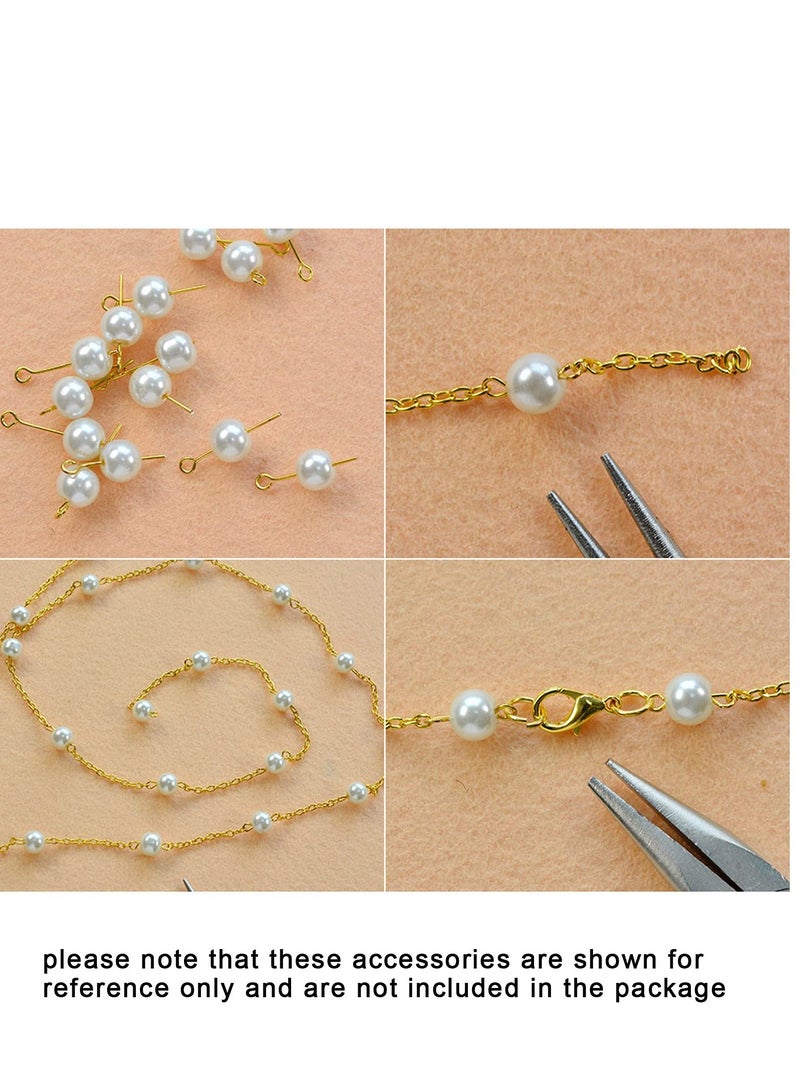 KASTWAVE DIY Necklace Chains, 12m Jewelry Making Chains with 120 Open Jump Rings and 40 Lobster Clasps 1.5mm Iron Twisted Necklace Chains Cable Chain Bulk for Jewelry Making-4 Colors - Image 5