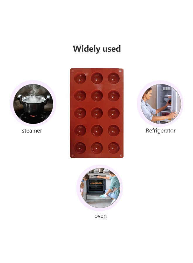 نيبمينينت طقم قوالب نصف كروية مكون من 3 قطع بني 29.50 x 5 17.50سم - Image 3