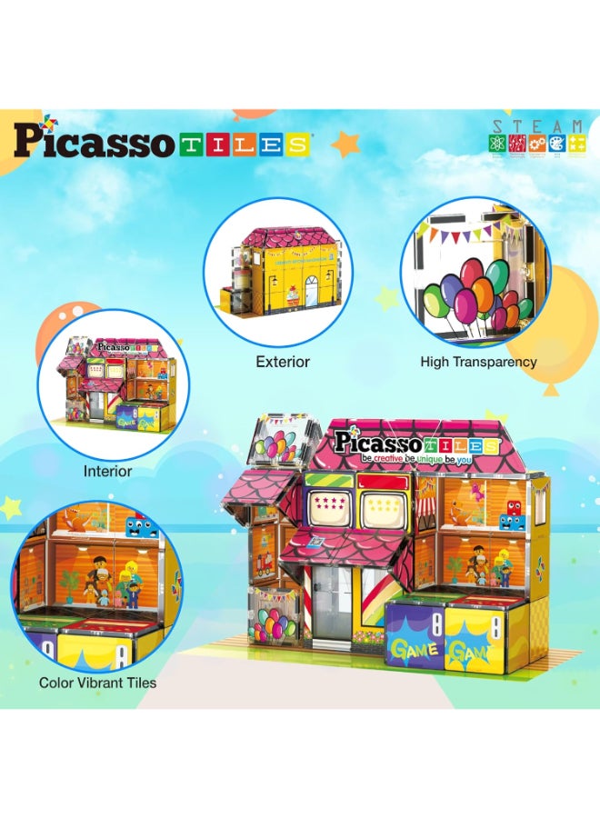 PicassoTiles Picasso Magnetic Tiles Toy Shop 60-pieces - Image 2