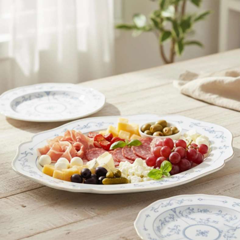 Pan Home طبق بورسلين بيضاوي - أبيض - Image 3