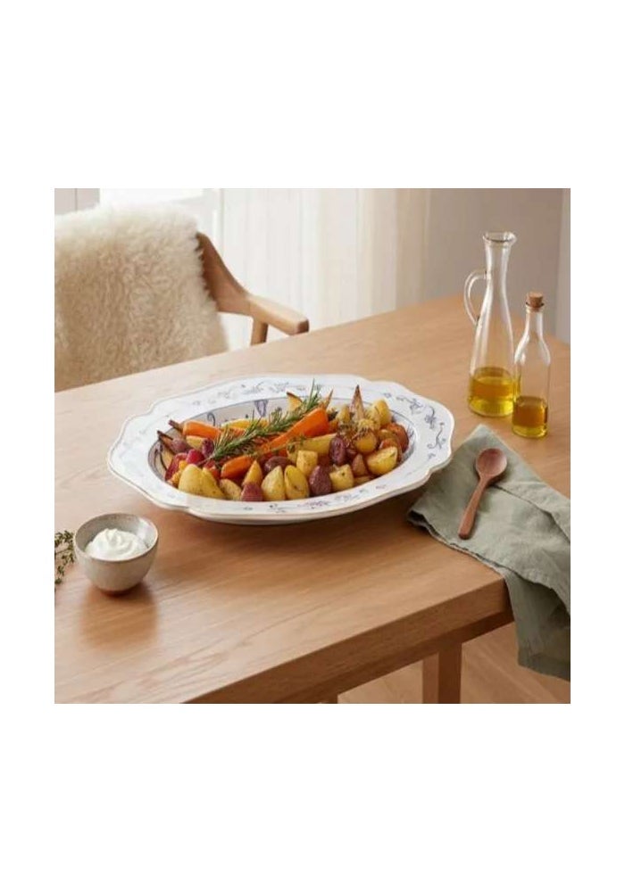 Pan Home طبق بورسلين بيضاوي - أبيض - Image 4
