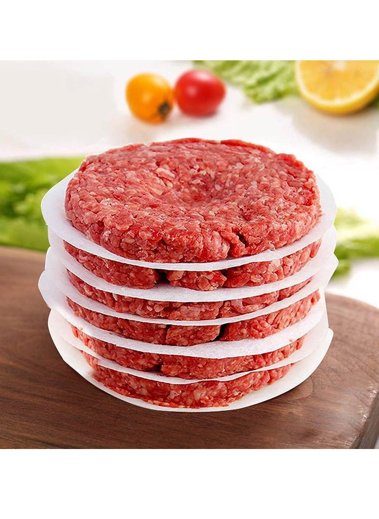 Generic 200pcs Burger Patty Paper Rounds for 4/4.5 Inch Burger Press Baking Parchment Round Hamburger Patty Paper Sheet for Separating Burger Patty Cookies and More  - Image 2