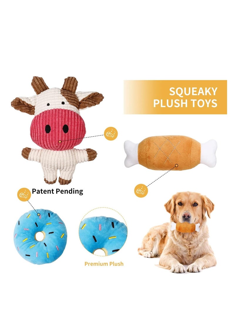 FengSVMA 7 Pack Small Dog Toys, Puppy Teething Toys, Durable Ropes Chew Toys, Cute Calf Squeaky Dog Toys, Non-Toxic and Safe - Image 3