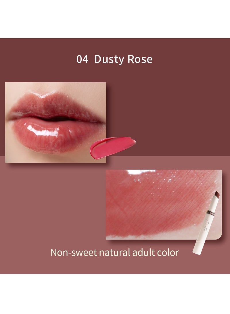 MilleFee MilleFée Glow Lips Luster Lipstick for Anti-Falling & Highly Moisturizing Sparkling Finish-04 Dusty Rose - Image 2