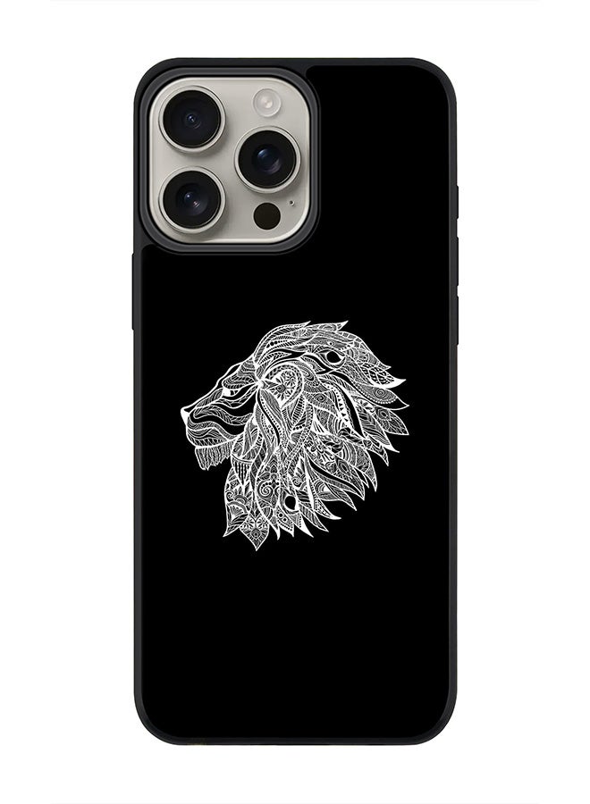 Stylizedd For iPhone 16 Pro Max Case [Compatible with MagSafe] Slim Magnetic cover Phone Case iPhone 16 Pro Max -Lion Abstract - Image 1