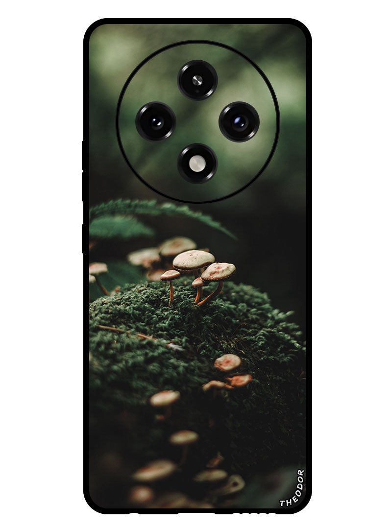 Theodor Protective Case Anti Scratch Shock Proof Bumper Cover For Oppo A3 Pro mushrooms_moss_blur - Image 1