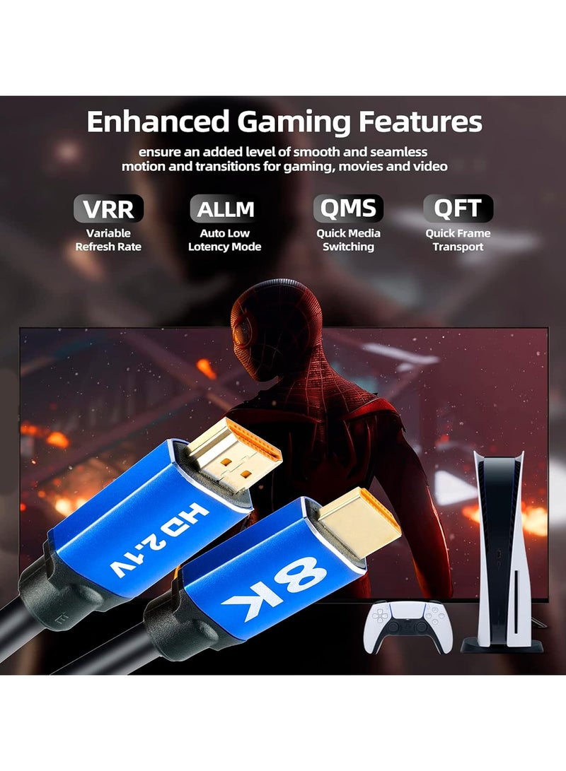 8K HDMI Cable 2.1 48Gbps TV Computer Set-top Box PS4 PS5 Connection Cable 8K 60Hz 4K 120Hz - Image 5