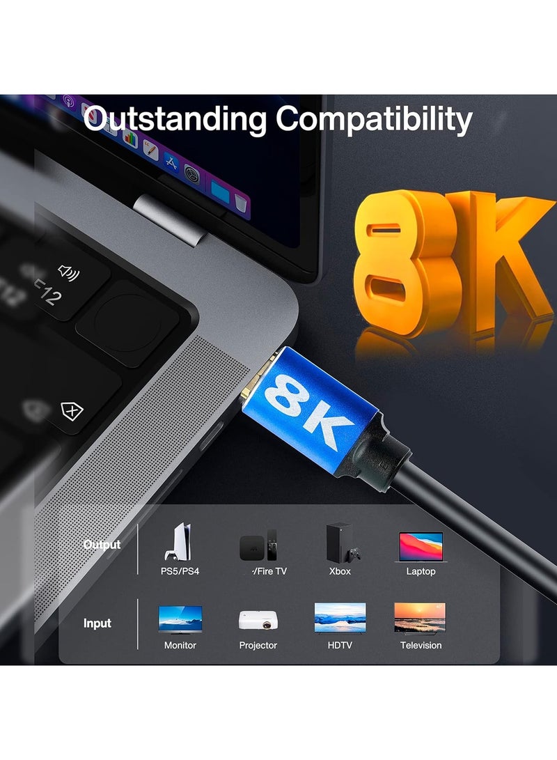 8K HDMI Cable 2.1 48Gbps TV Computer Set-top Box PS4 PS5 Connection Cable 8K 60Hz 4K 120Hz - Image 4