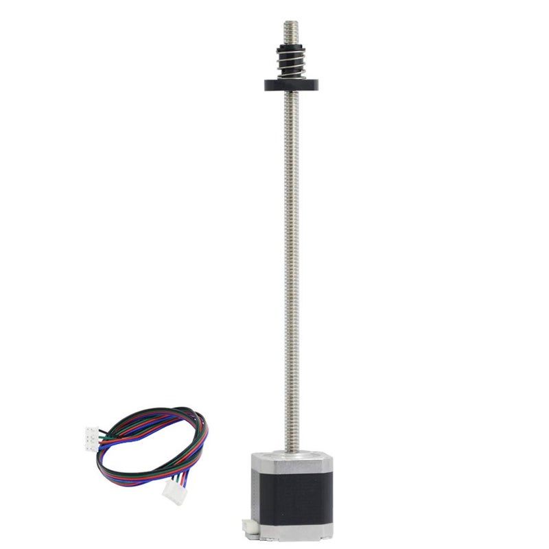Iverntech NEMA 17 Stepper Motor with Integrated Tr8x2 2mm Lead 310mm T8 Lead Screw for 3D Printers Z Axis or CNC Machine - Image 1