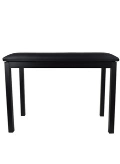 Mike Music Duet Piano Bench with Storage,Double Seat Electronic Keyboard Bench,Iron Leg Piano Stool with Bookcase,Digital/Electric Piano Chair Seat with Thickened Sponges PU Leather Padded Cushion Black  - Image 4