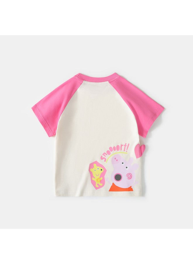Peppa Pig new Summer Baby Short-sleeve T-shirt - Peppa Pig Kids' Breathable Top - Image 3