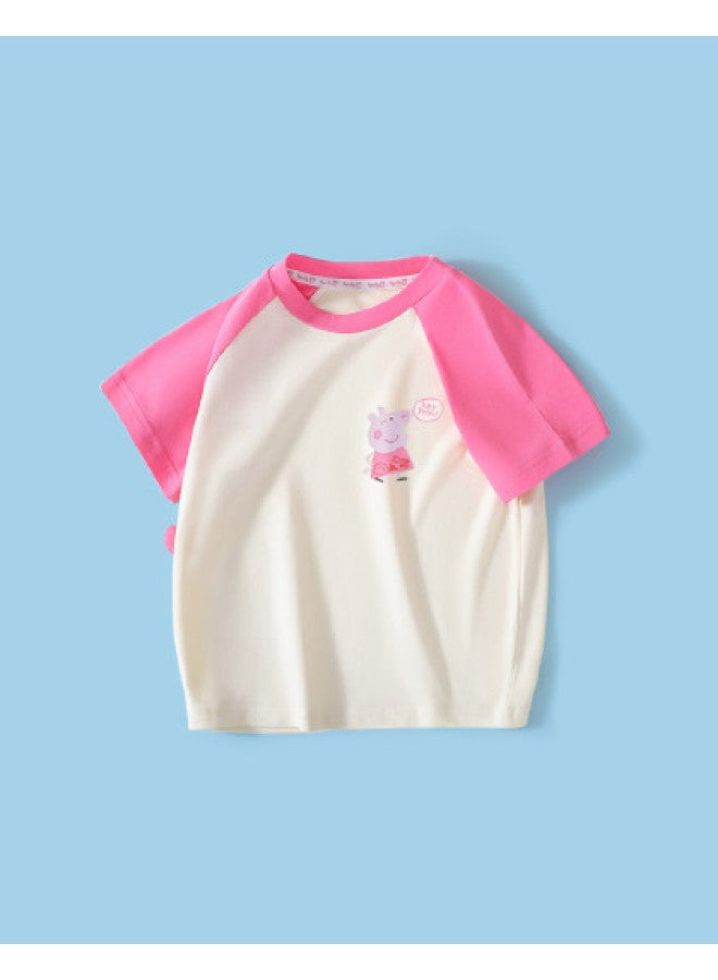 Peppa Pig new Summer Baby Short-sleeve T-shirt - Peppa Pig Kids' Breathable Top - Image 1