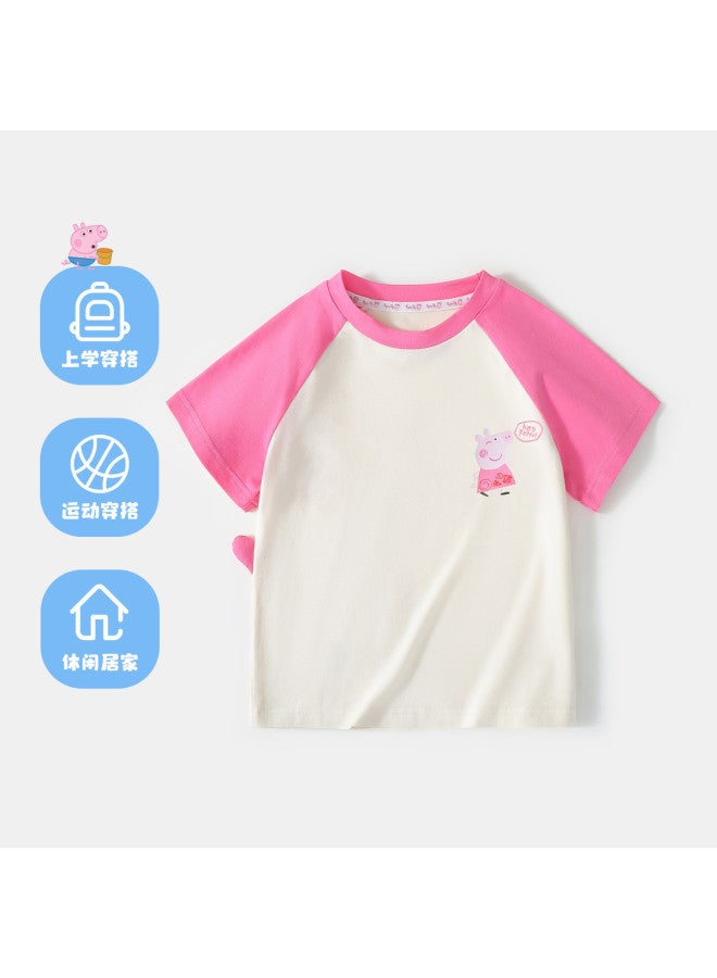 Peppa Pig new Summer Baby Short-sleeve T-shirt - Peppa Pig Kids' Breathable Top - Image 4