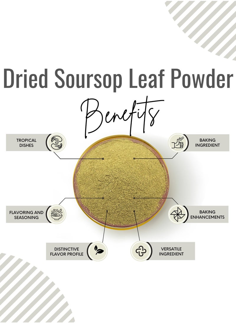 Awafi Mill - Authentic Soursop Graviola Powder | Hand Picked 100% Natural Leaves | Graviola Leaf Powder, Soursop Leaf Powder - Image 1