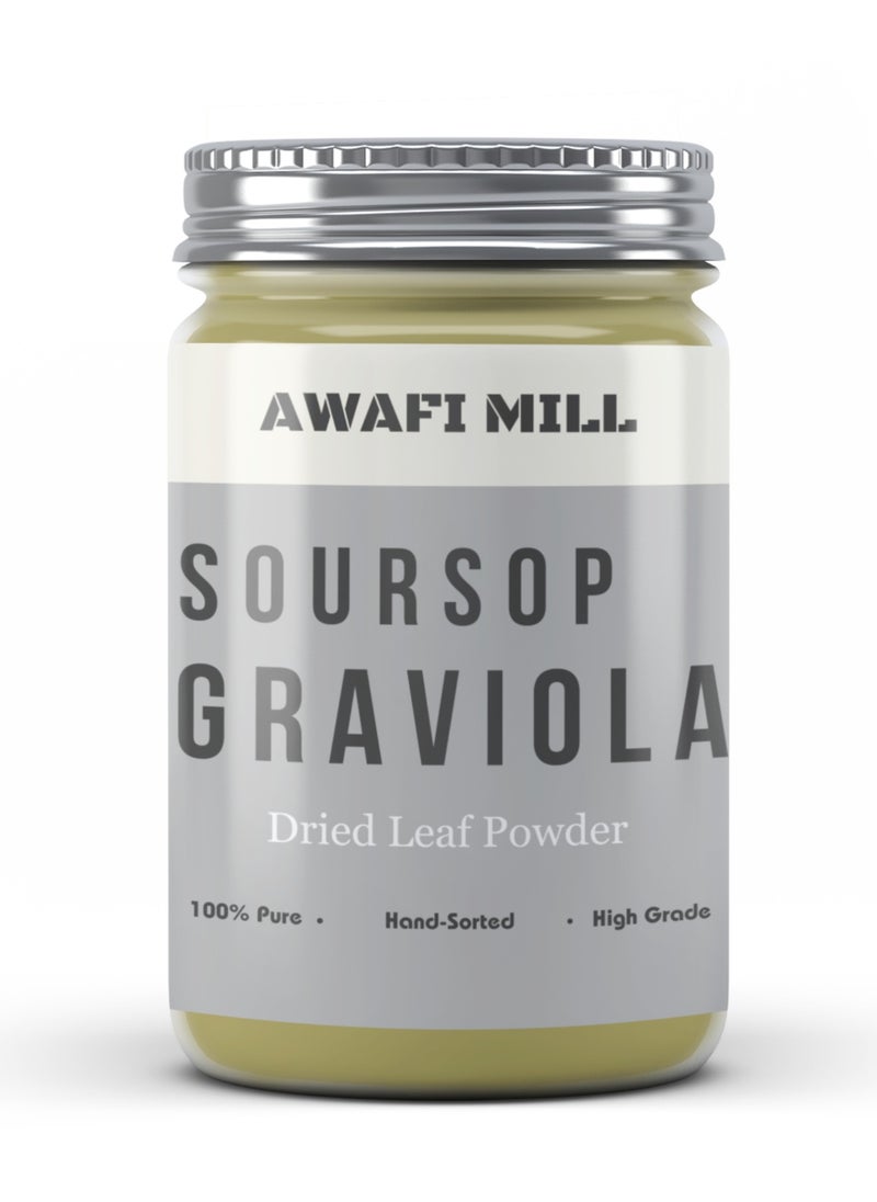 Awafi Mill - Authentic Soursop Graviola Powder | Hand Picked 100% Natural Leaves | Graviola Leaf Powder, Soursop Leaf Powder - Image 1